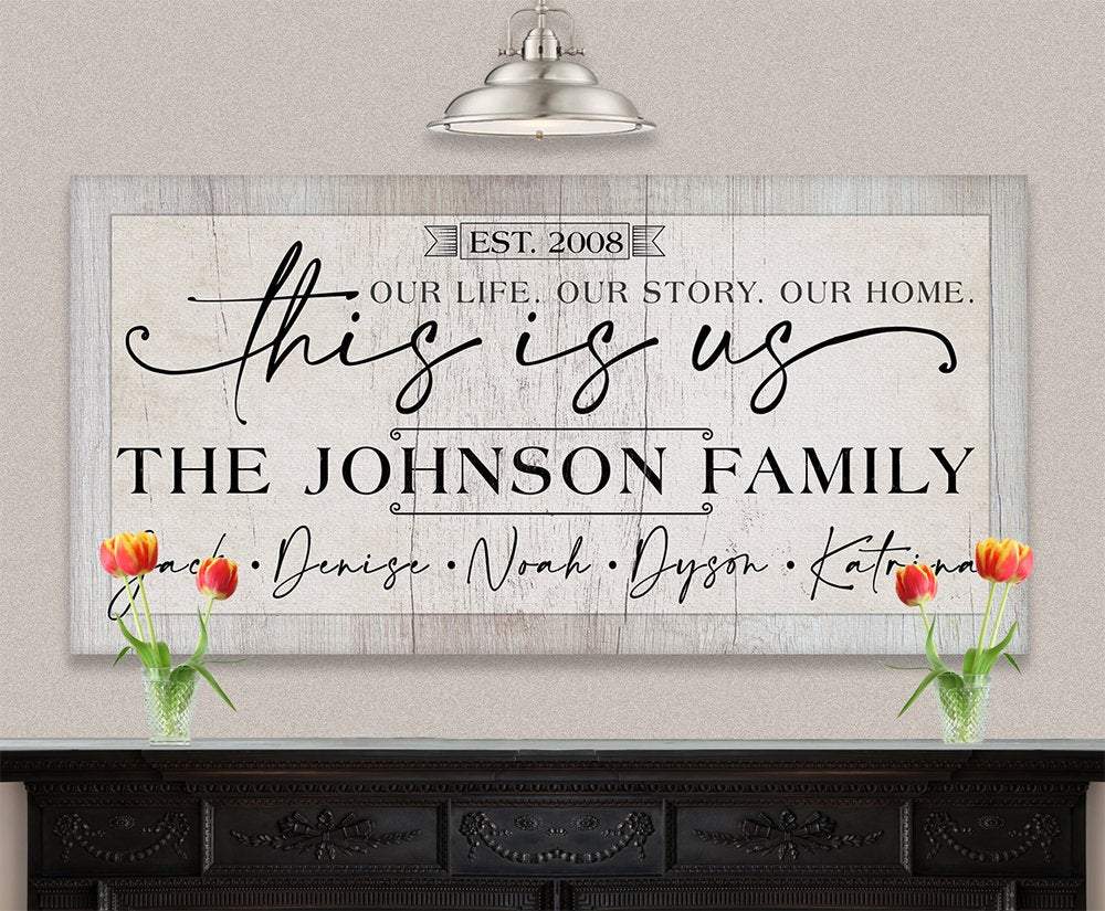 Personalized - This Is Us Our Life - Canvas