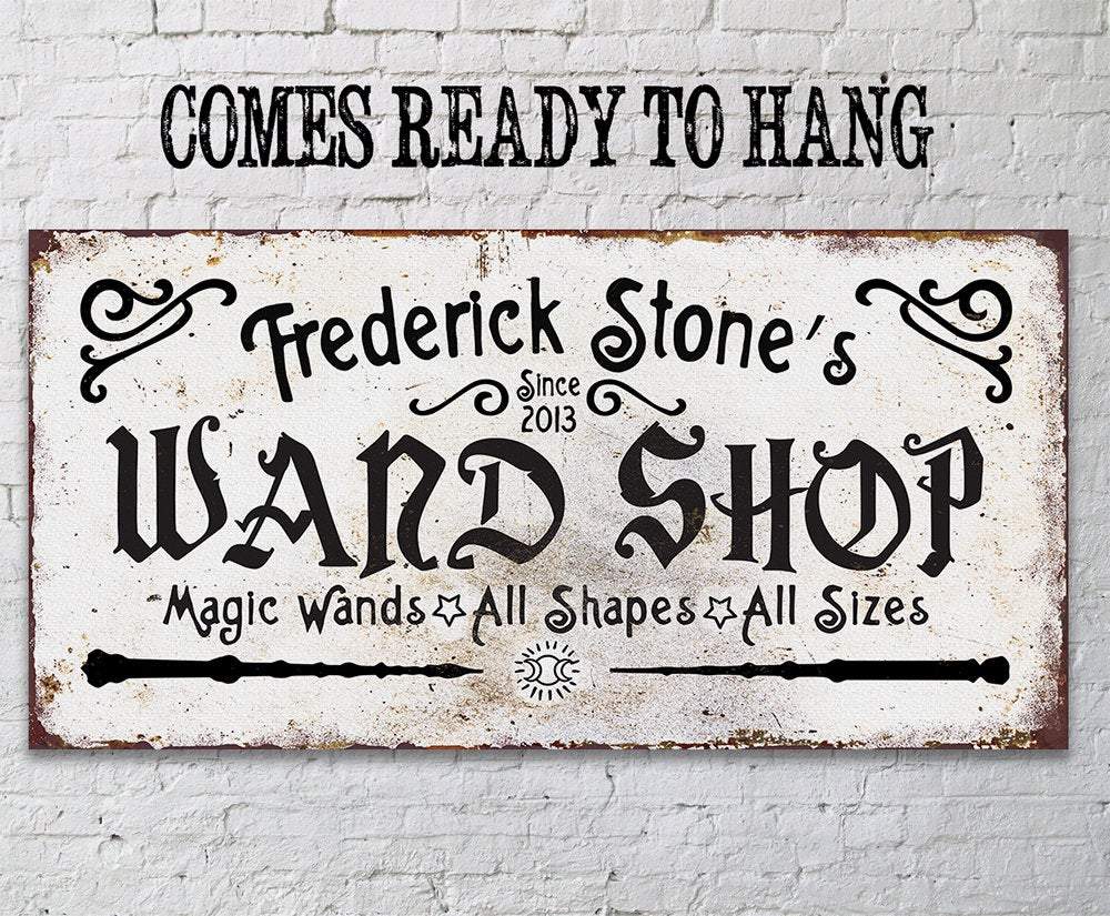 Personalized - Wand Shop - Canvas