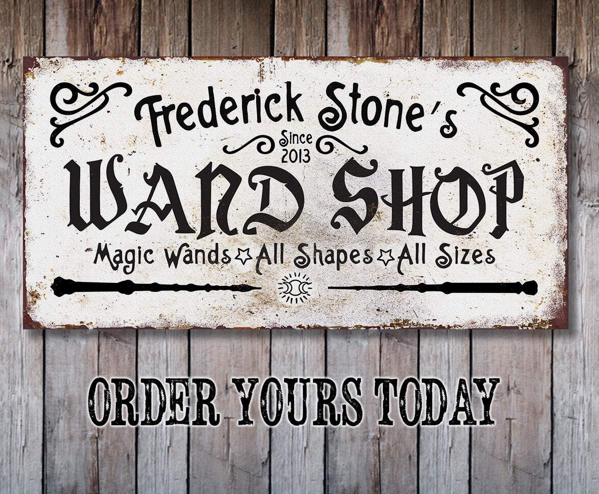 Personalized - Wand Shop - Canvas