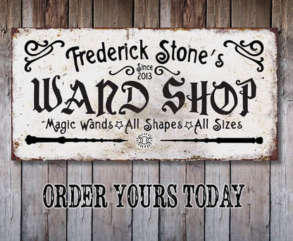 Personalized - Wand Shop - Canvas