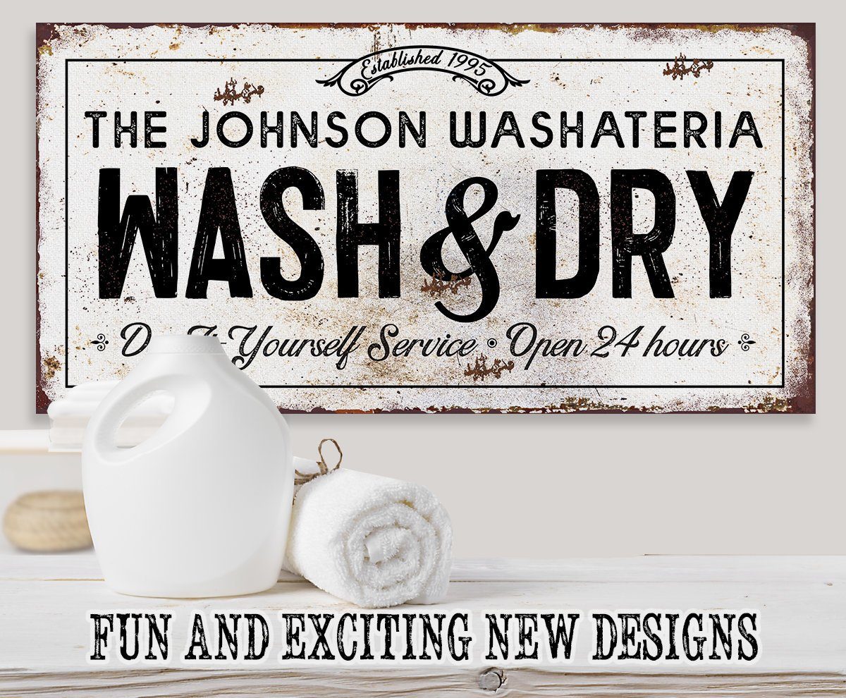Personalized - Wash And Dry - Canvas