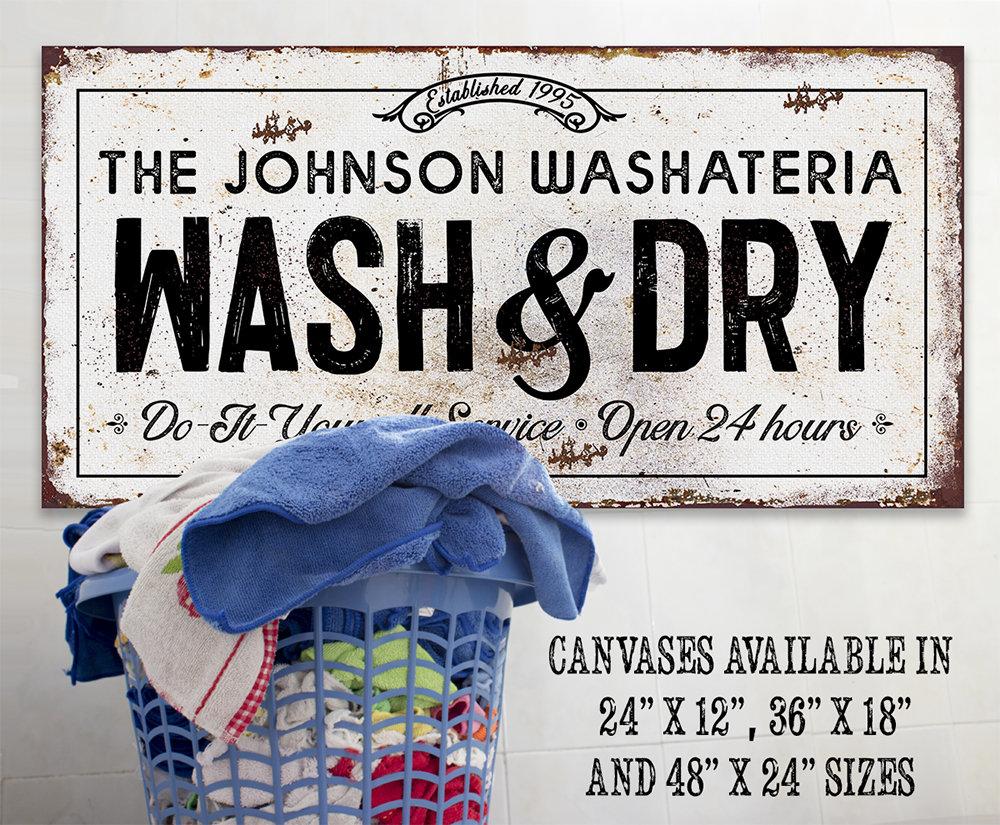 Personalized - Wash And Dry - Canvas