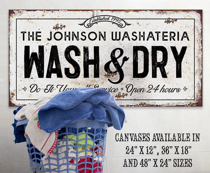 Personalized - Wash And Dry - Canvas