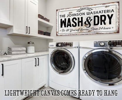 Personalized - Wash And Dry - Canvas