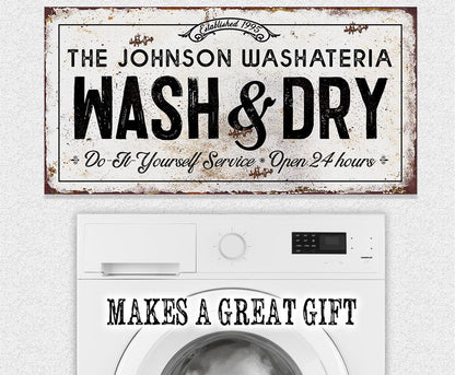 Personalized - Wash And Dry - Canvas