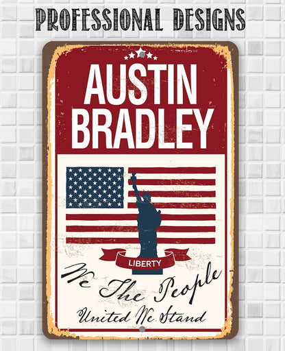 Personalized - We The People - Metal Sign