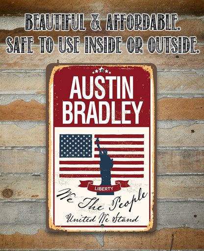 Personalized - We The People - Metal Sign