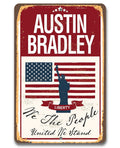 Personalized - We The People - Metal Sign