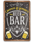 Personalized - Welcome To Beer Bar - Metal Sign