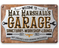 Personalized - Welcome to Garage - Metal Sign