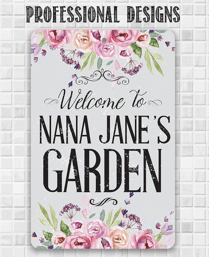 Personalized - Welcome To Our Garden - Metal Sign
