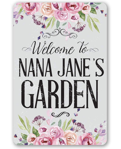 Personalized - Welcome To Our Garden - Metal Sign