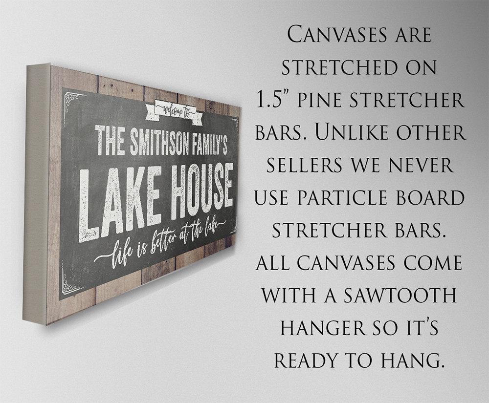 Personalized - Welcome To Our Lake House - Canvas
