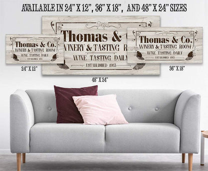 Personalized - Winery Warehouse - Canvas