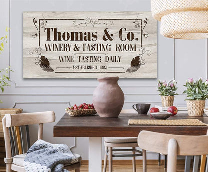 Personalized - Winery Warehouse - Canvas