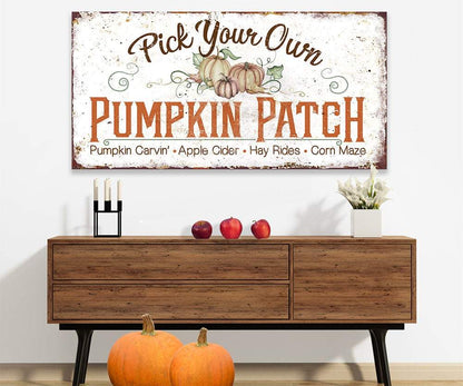 Pick Your Own Pumpkin - Canvas