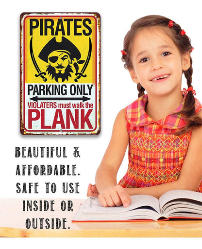 Pirate Parking - Metal Sign