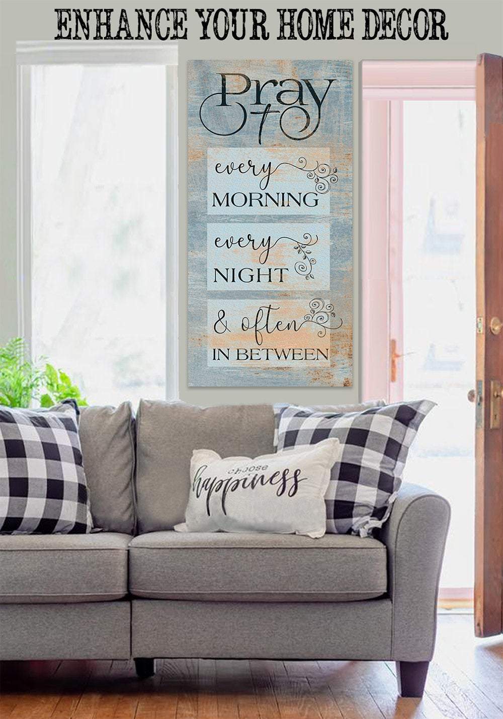 Pray Every Morning - Canvas