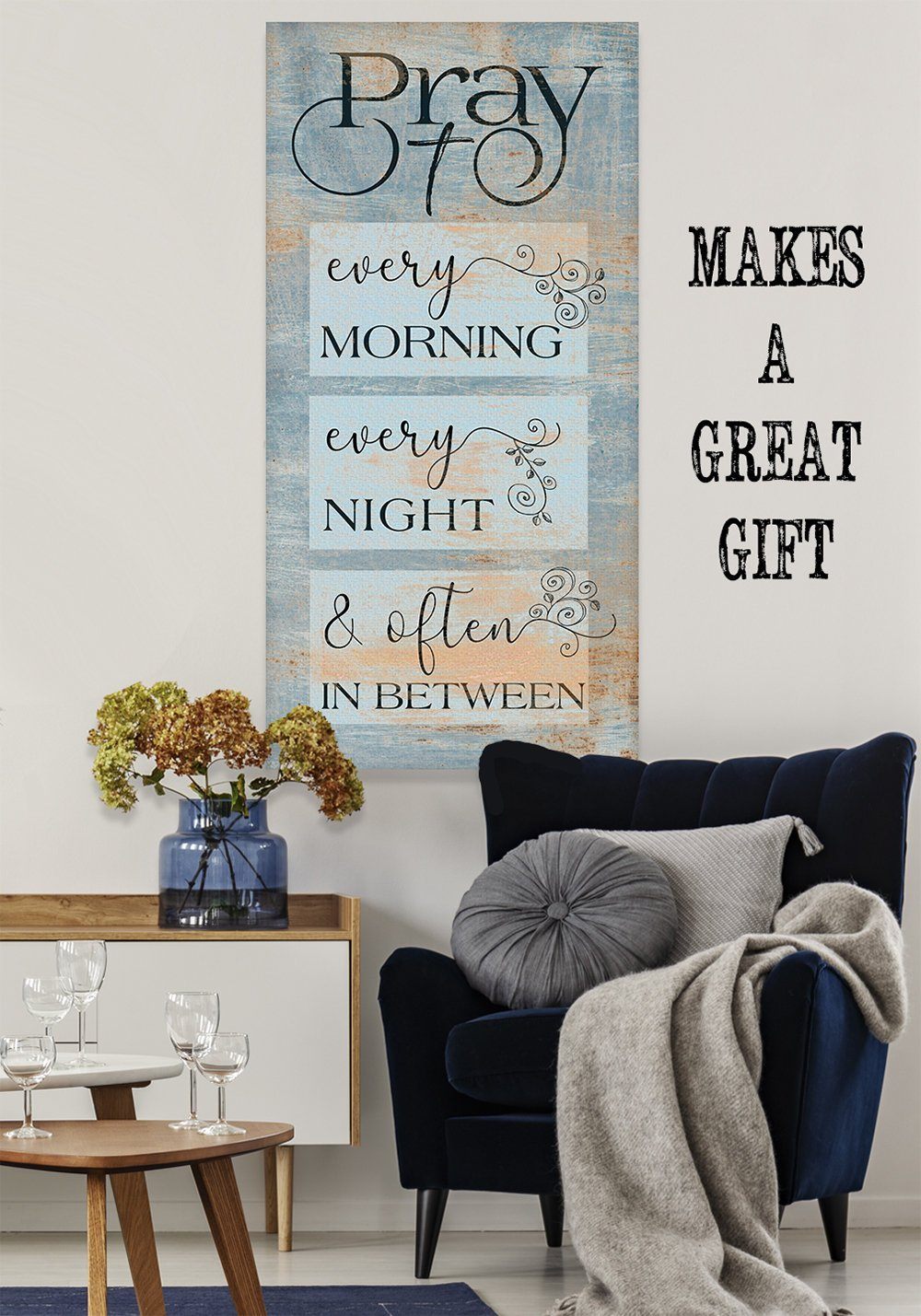 Pray Every Morning - Canvas