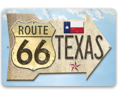Route 66 Texas - Metal Sign