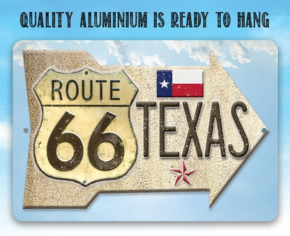 Route 66 Texas - Metal Sign