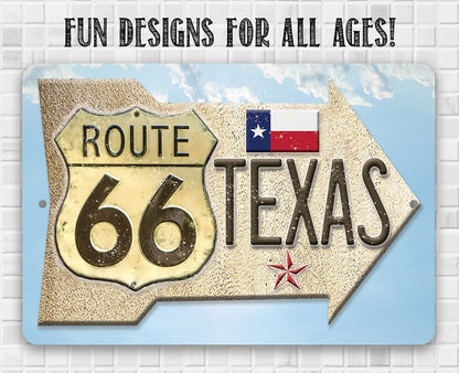 Route 66 Texas - Metal Sign
