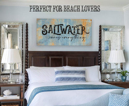Saltwater Cures Everything - Canvas