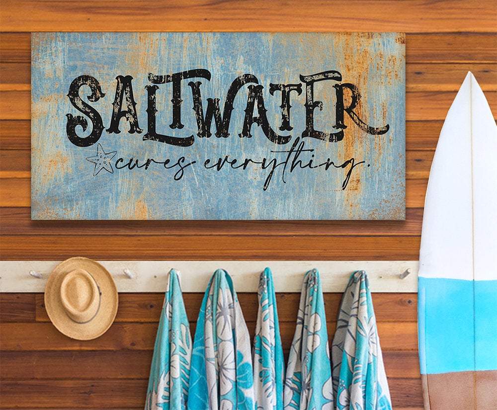 Saltwater Cures Everything - Canvas