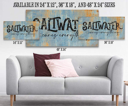 Saltwater Cures Everything - Canvas