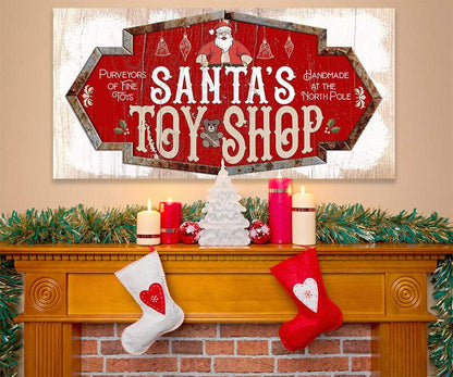 Santa's Toy Shop - Canvas