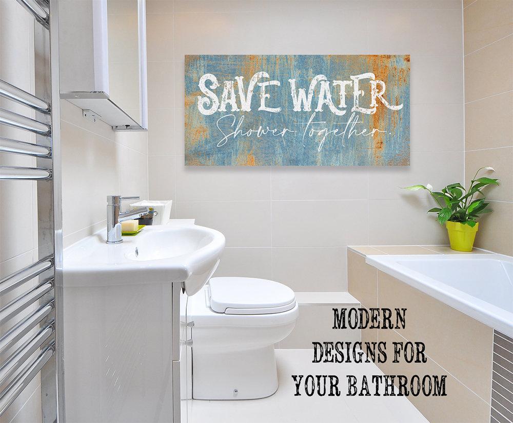 Save Water Shower Together - Canvas
