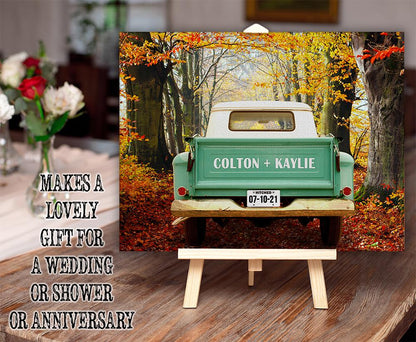 Personalized - "Side By Side" Pickup Truck - Canvas
