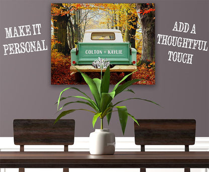 Personalized - "Side By Side" Pickup Truck - Canvas