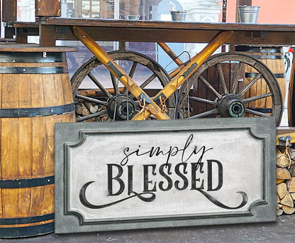 Simply Blessed - Canvas