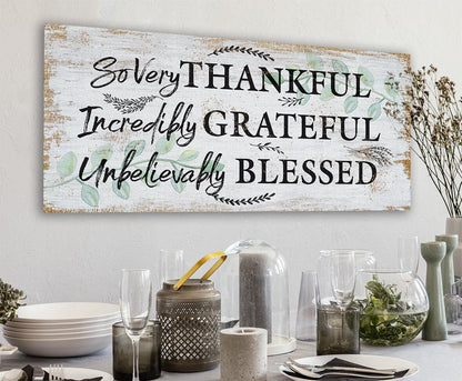 So Very Thankful - Canvas