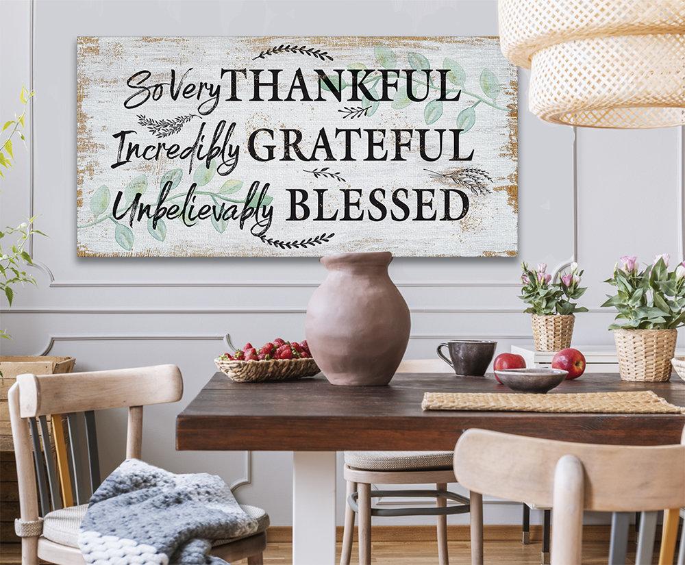 So Very Thankful - Canvas