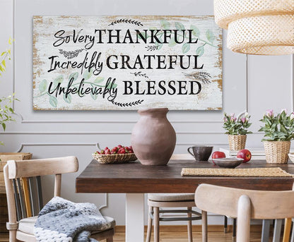 So Very Thankful - Canvas