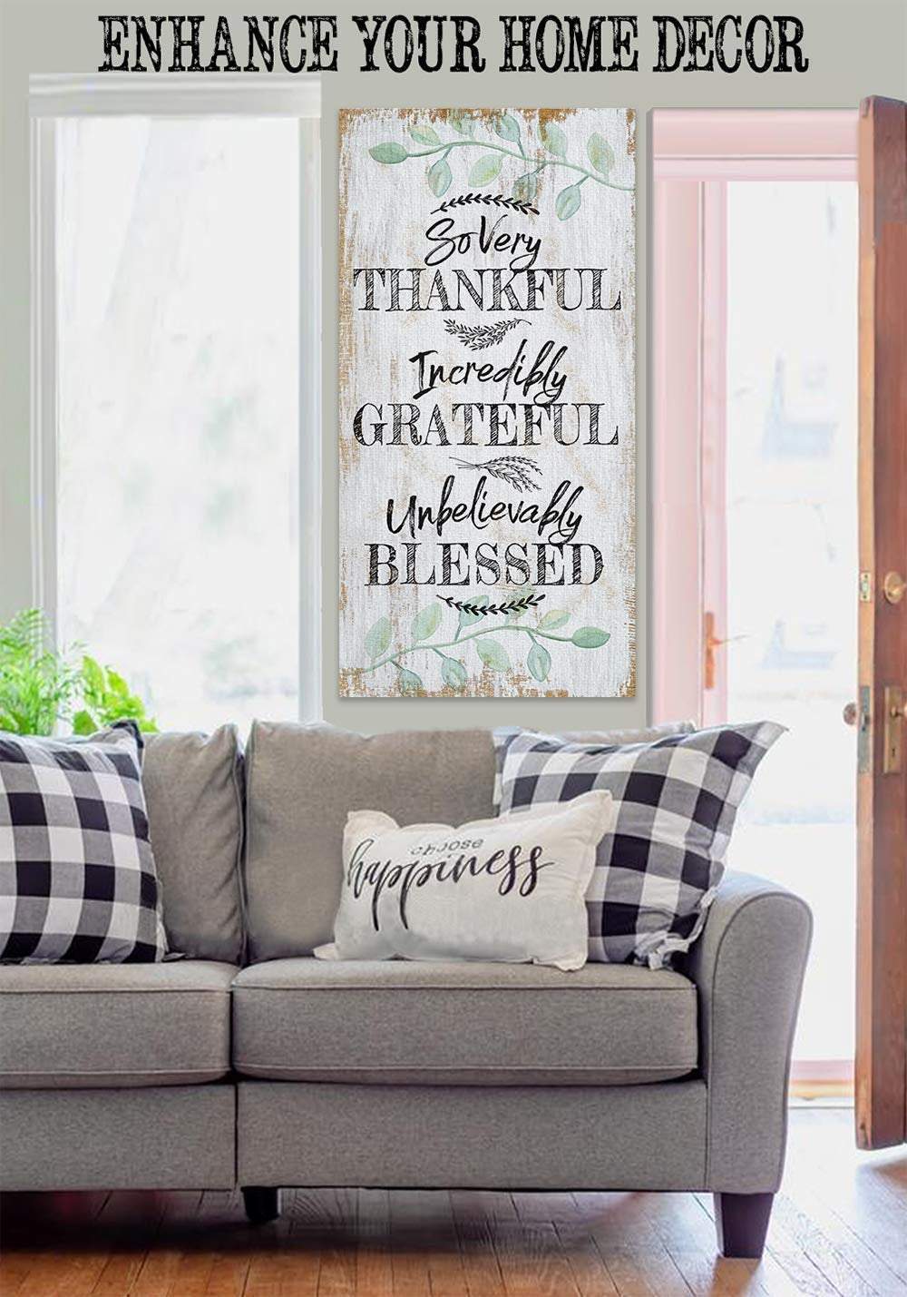 So Very Thankful - Vertical - Canvas