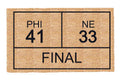 Personalized Score Card Coir Doormat