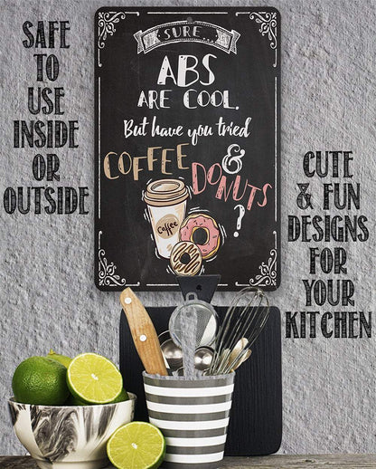 Sure Abs Are Cool - Metal Sign