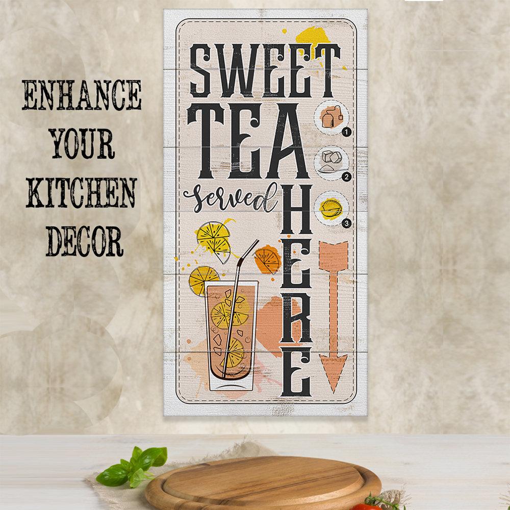 Sweet Tea Served Here - Canvas