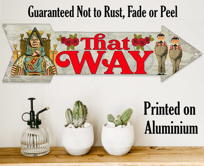 That Way - Directional Arrow - Metal Sign