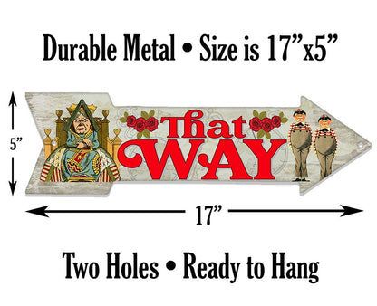 That Way - Directional Arrow - Metal Sign