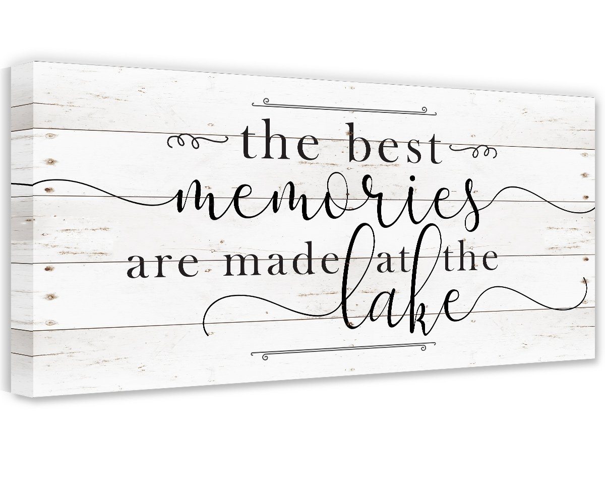 The Best Memories Lake - Canvas