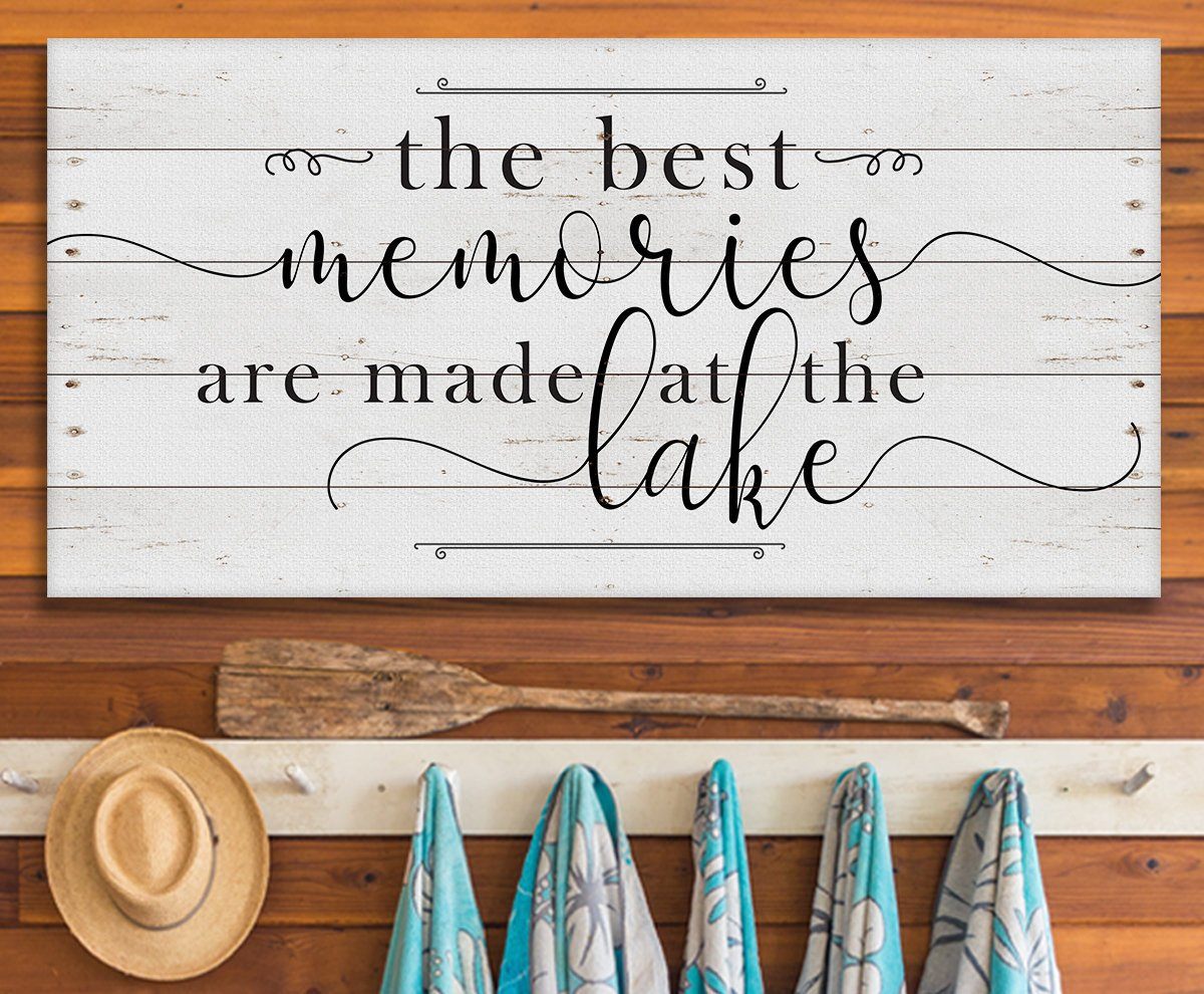 The Best Memories Lake - Canvas
