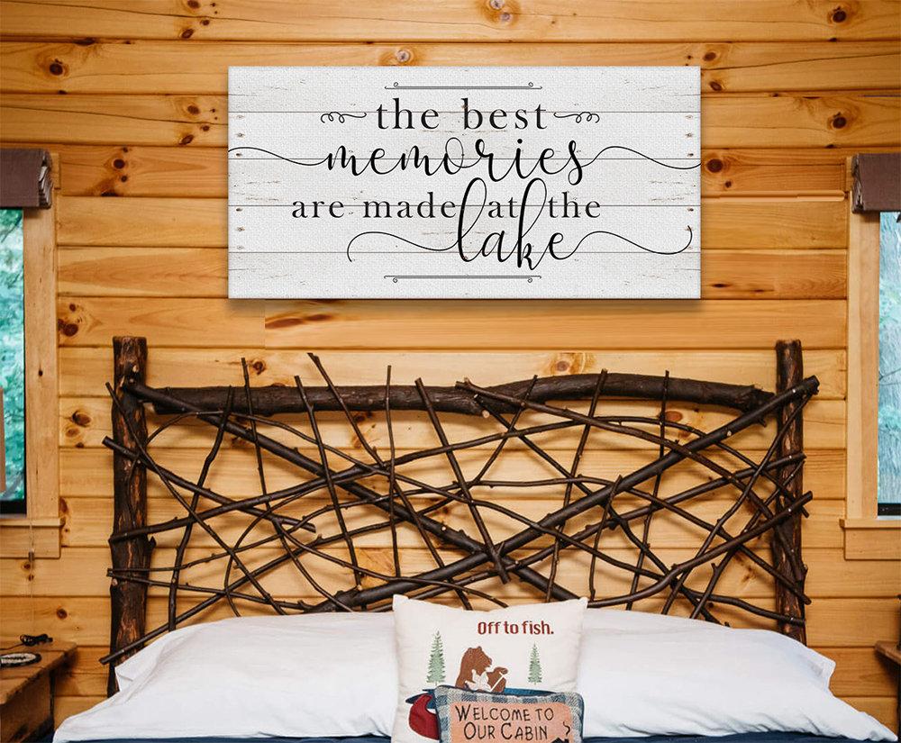 The Best Memories Lake - Canvas