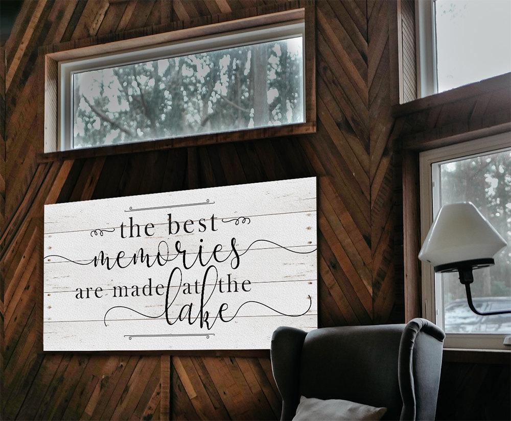 The Best Memories Lake - Canvas