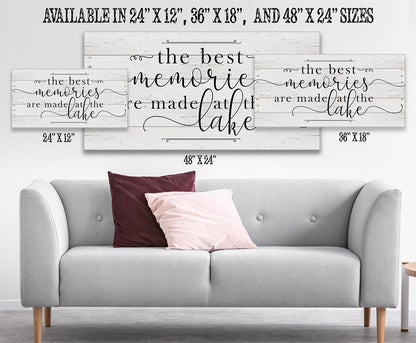 The Best Memories Lake - Canvas