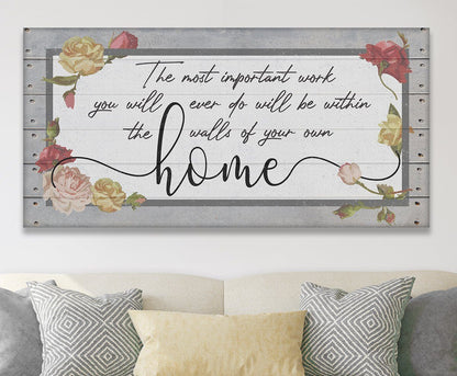 The Most Important Work - Canvas