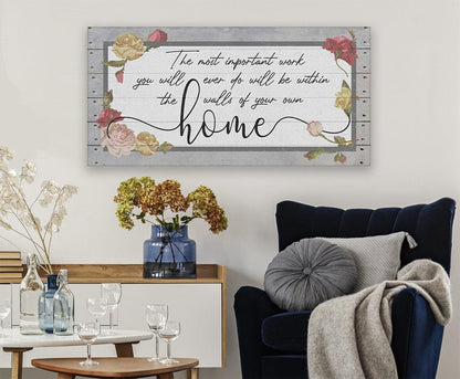 The Most Important Work - Canvas